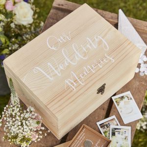 Wooden Memory Box gift for weddings