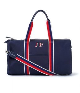 Monogrammed bag from Rae Feather to hold your 2020 fitness gear