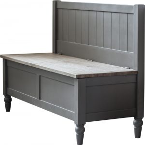 Huntley Storage Hall bench for reducing clutter when spring cleaning