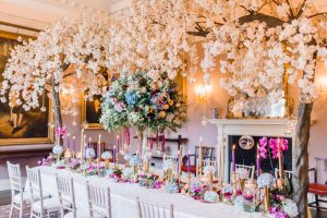 Photo of a luxury wedding at Dorfold Hall near Manchester
